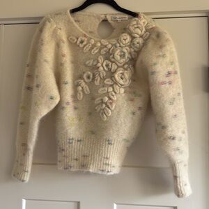 Love Shack Fancy Wool Sweater with Decal